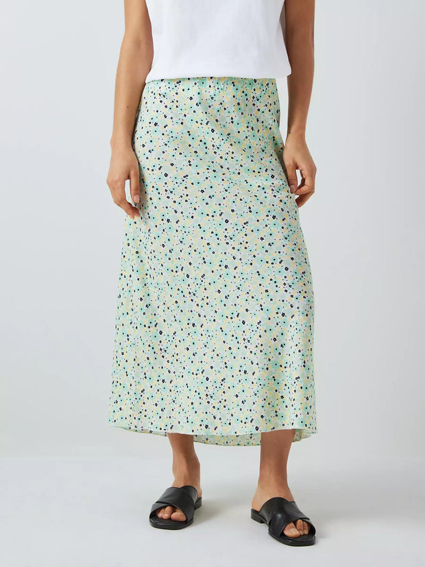 Floral printed Slip Midi Skirt